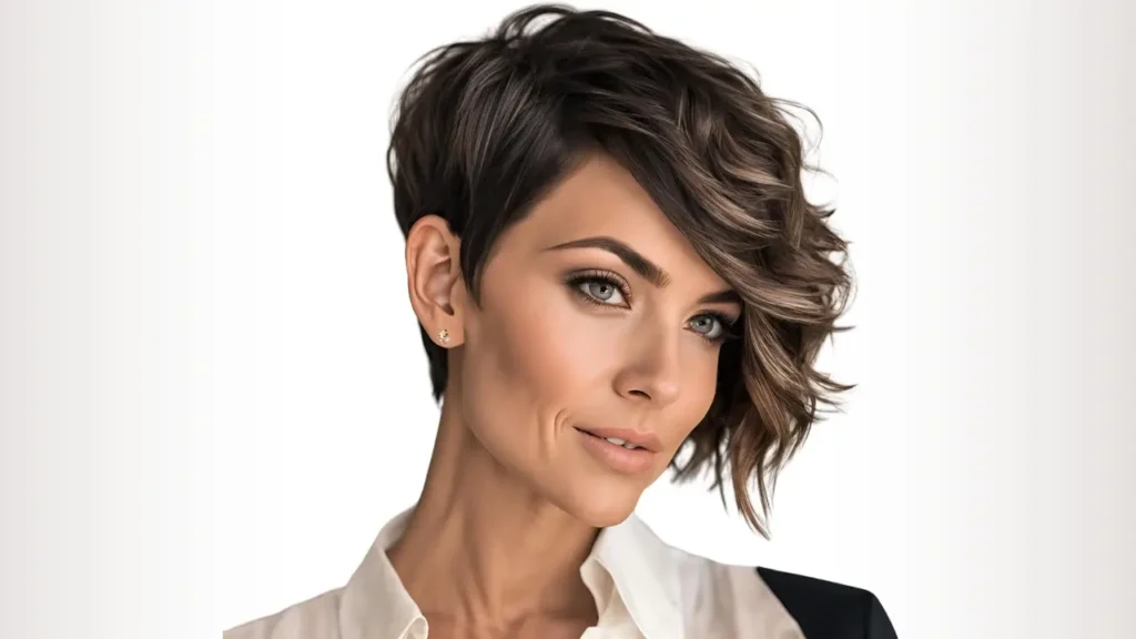 Elegant short cut with layers