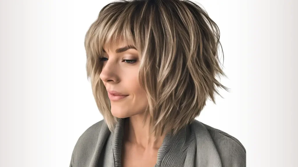 Short layered cut with volume