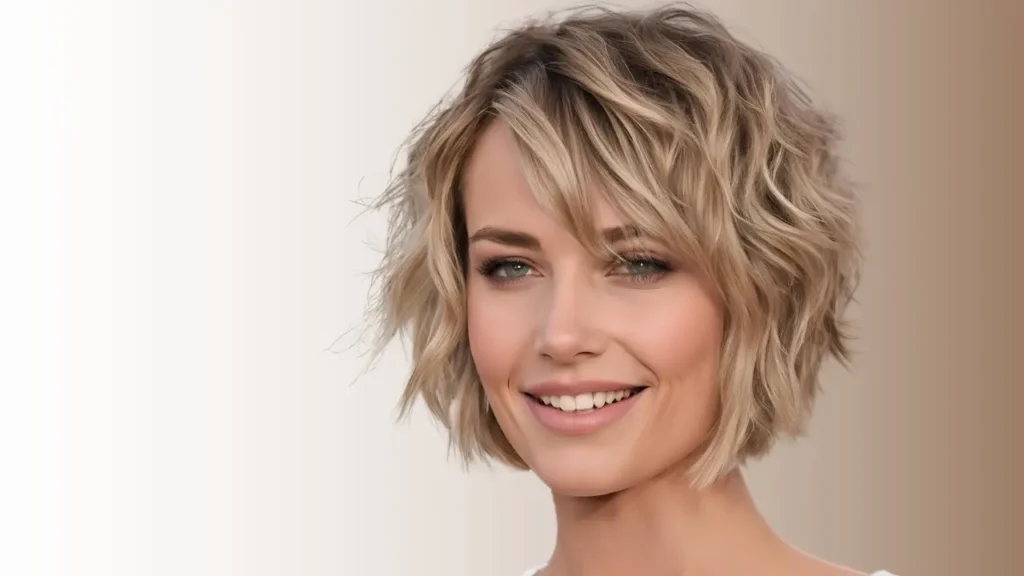 Textured short haircut